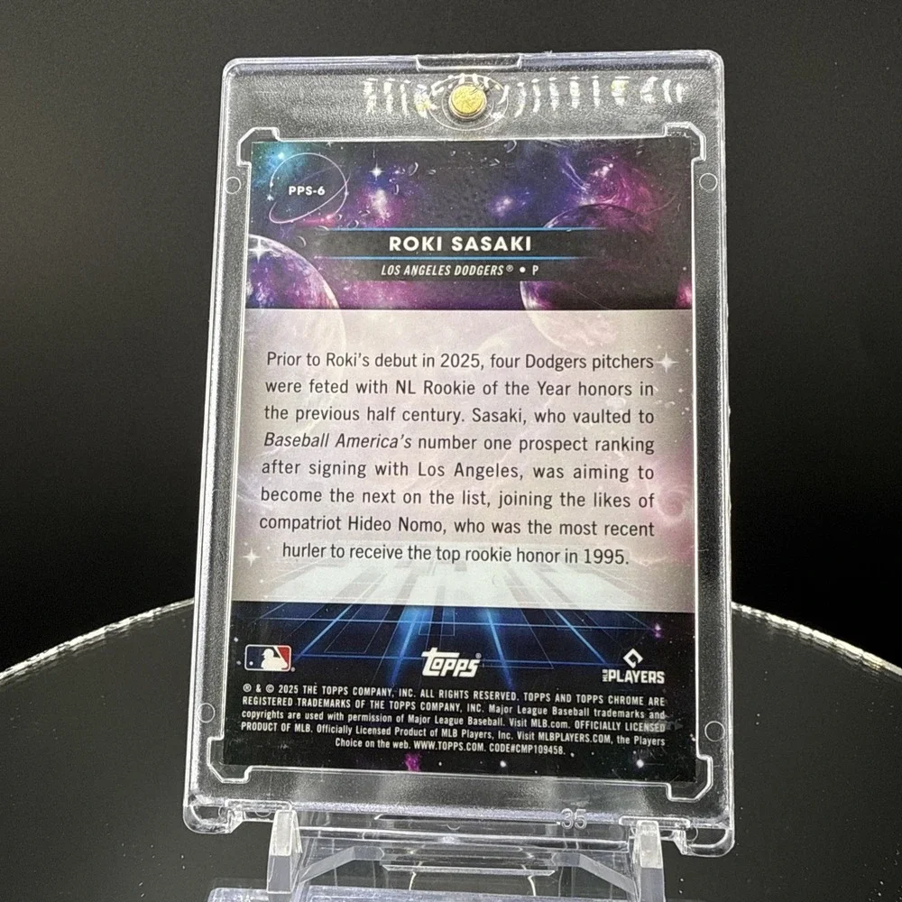 2025 Topps Chrome Cosmic Roki Sasaki Planetary Pursuit Sun Dodgers SSP